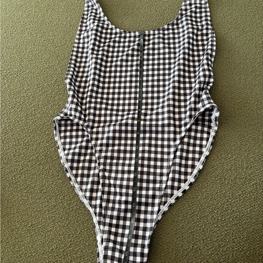 Lioness Black and White Gingham One-Piece Swimsuit